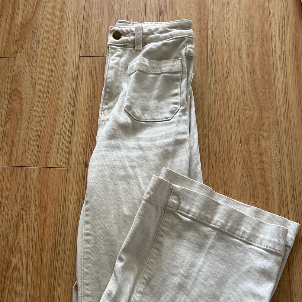 ROLLA'S Women's Wide-Leg Jeans in Cream White